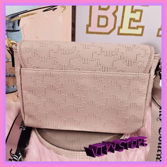 NWT {Juicy Couture } Effortless Elegance, Dusty Blush Charm City Crossbody NWT - Picture 5 of 8